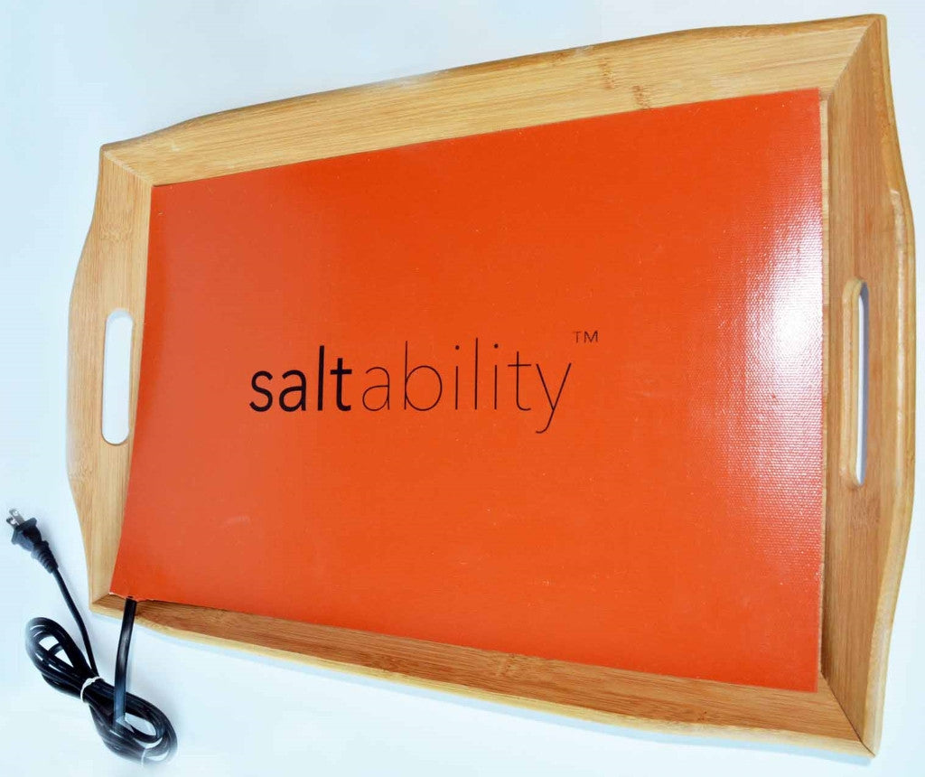 Bamboo Warming Tray with 20 stones for Himalayan Salt Stone Massage