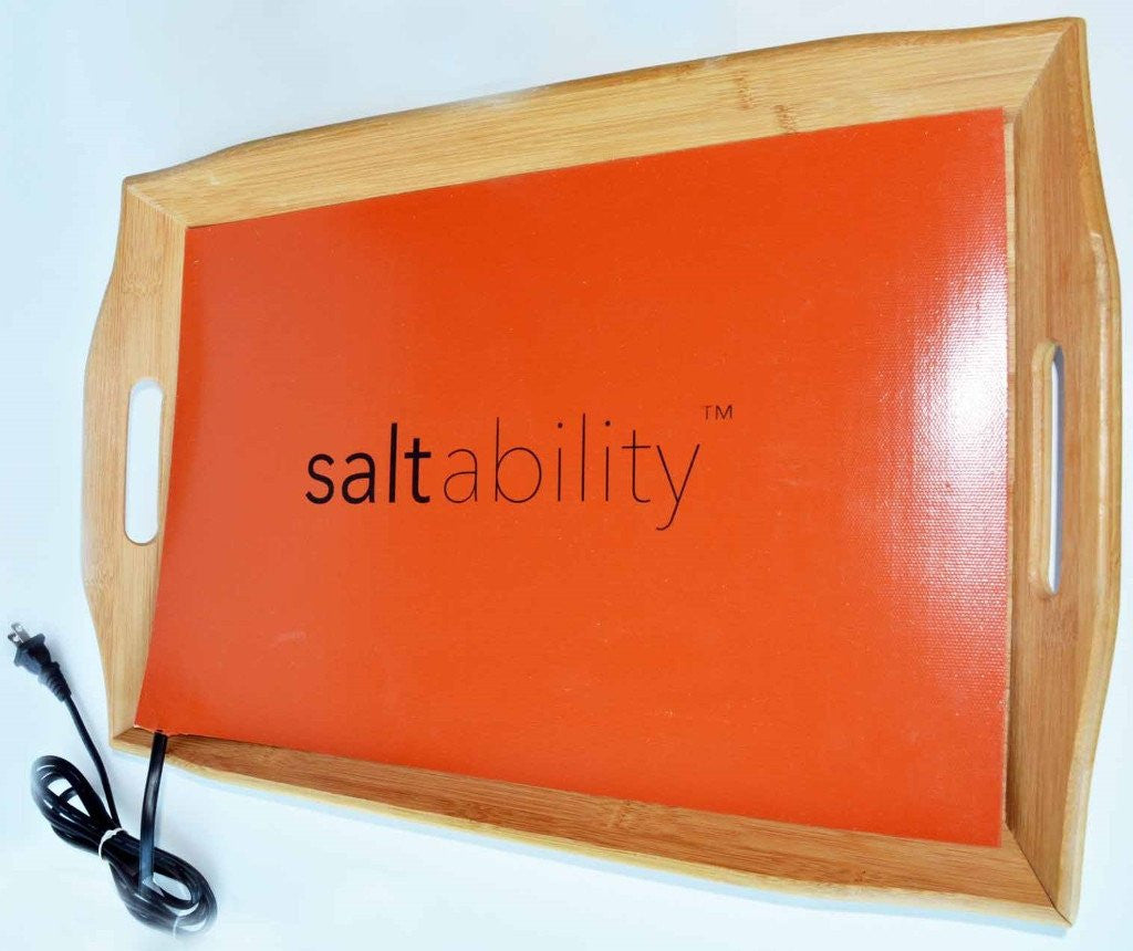 Bamboo Warming Tray for Himalayan Salt Stone Massage (without stones)